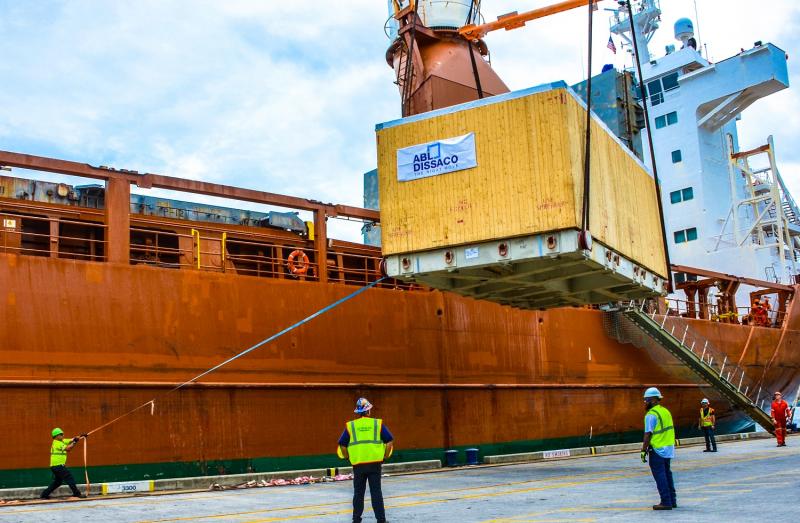 Highly trained stevedores recently moved state-of-the-art cancer treatment equipment worth $25 million through JAXPORT’s Talleyrand Marine Terminal