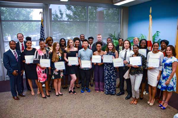 Local 1408 of the International Longshoremen’s Association (ILA) today awarded $30,000 in scholarships to 28 area high school seniors and college students. ILA 1408 is a labor union representing many of the longshoremen and dock workers employed at JAXPORT’s cargo terminals.