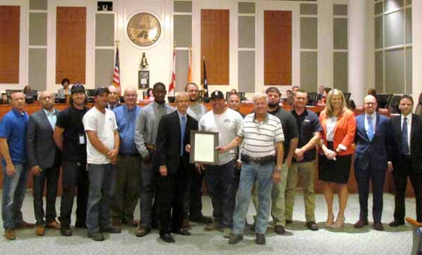 Jacksonville City Council recognizes JEA, JAA and JAXPORT for Puerto Rico relief partnership