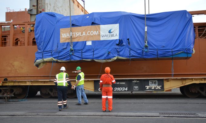 Heavy lift cargo at Port of Jacksonville, Florida