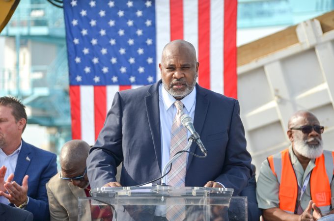 JAXPORT CEO Eric Green at the SSA Groundbreaking event in 2019.