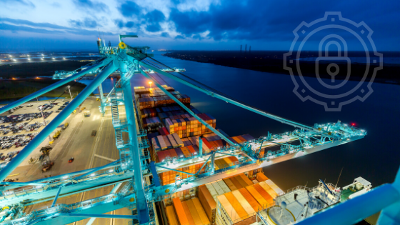 Container Ship at JAXPORT