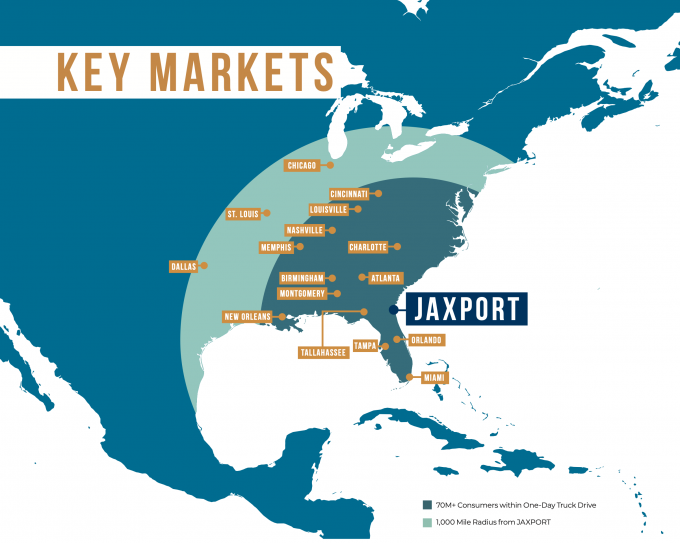 JAXPORT map drive reach