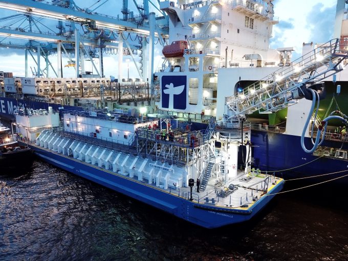 The bunker barge Clean Jacksonville at JAXPORT