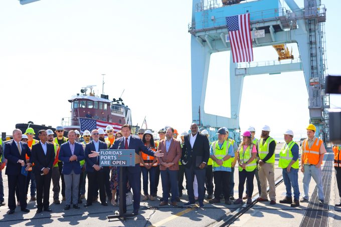 Gov. DeSantis at JAXPORT