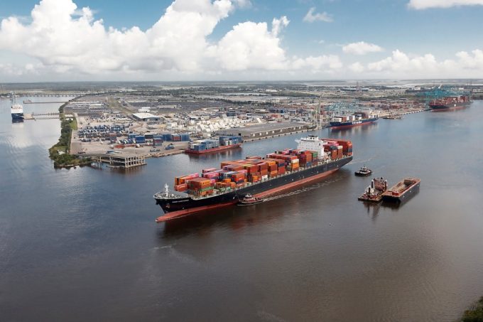 Cargo activity at JAXPORT's Blount Island terminal