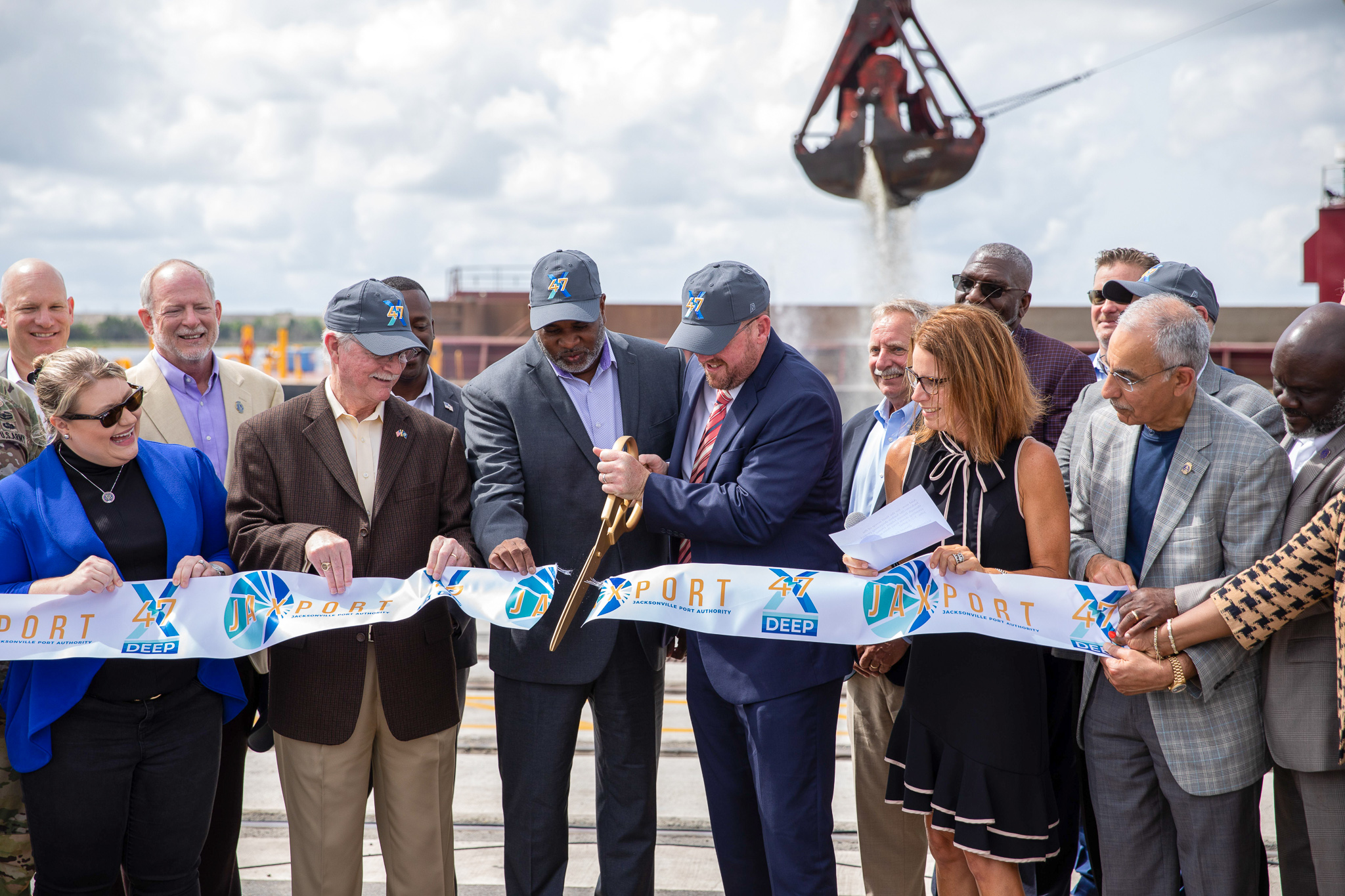 Harbor Deepening ribbon cutting