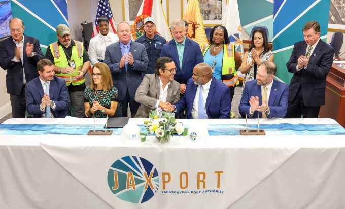 The JAXPORT Board of Directors unanimously approved a long-term, $62 million agreement with Blount Island terminal operator Trailer Bridge.
