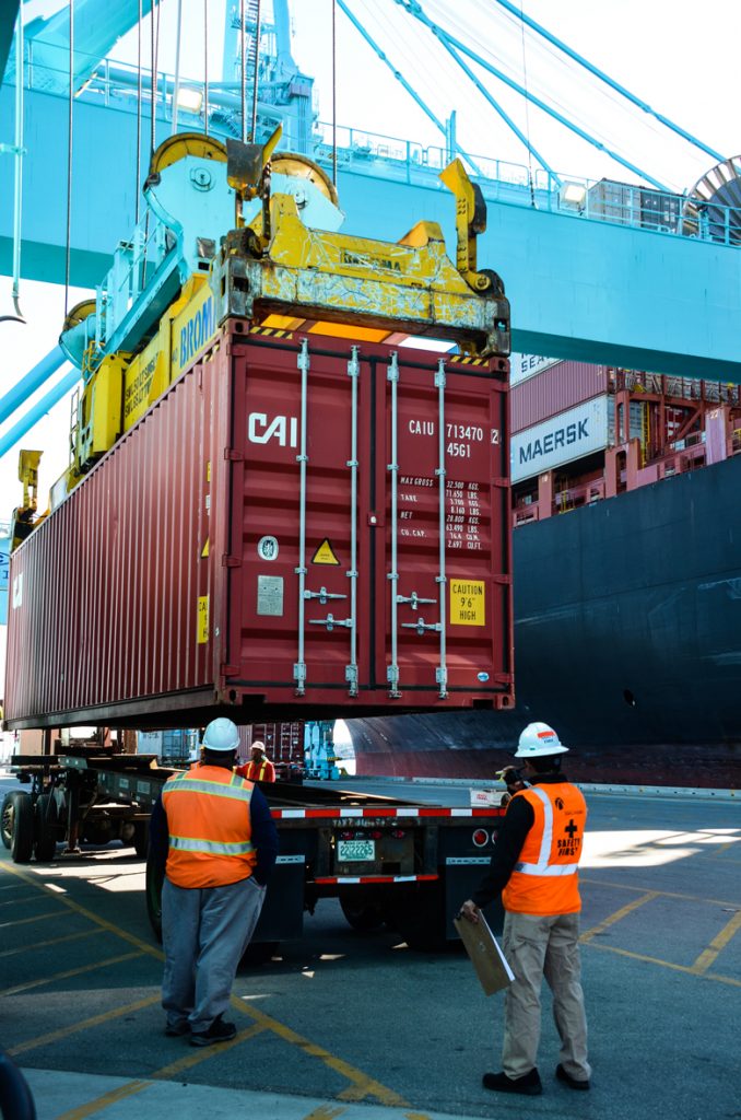 Container operations at JAXPORT's Blount Island Marine Terminal