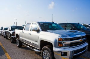 Trucks at JAXPORT's Blount Island Marine Terminal