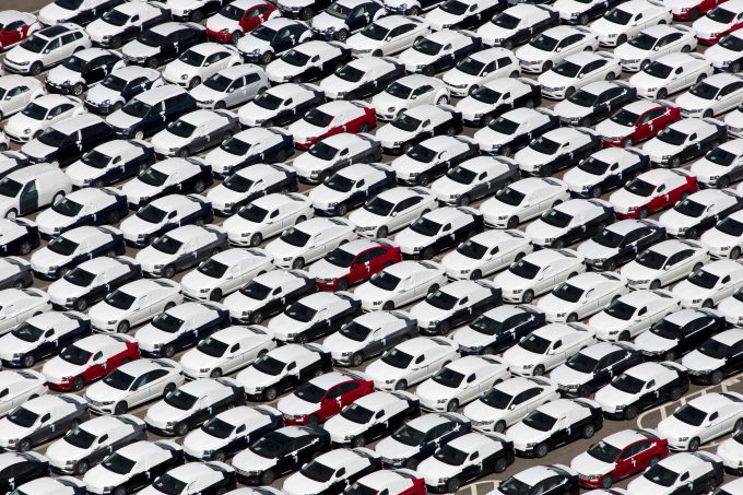 Auto units at JAXPORT's Blount Island Marine Terminal