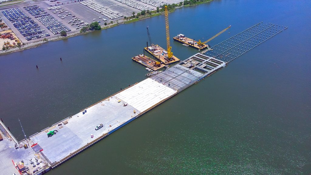Construction of vehicle Berth 21