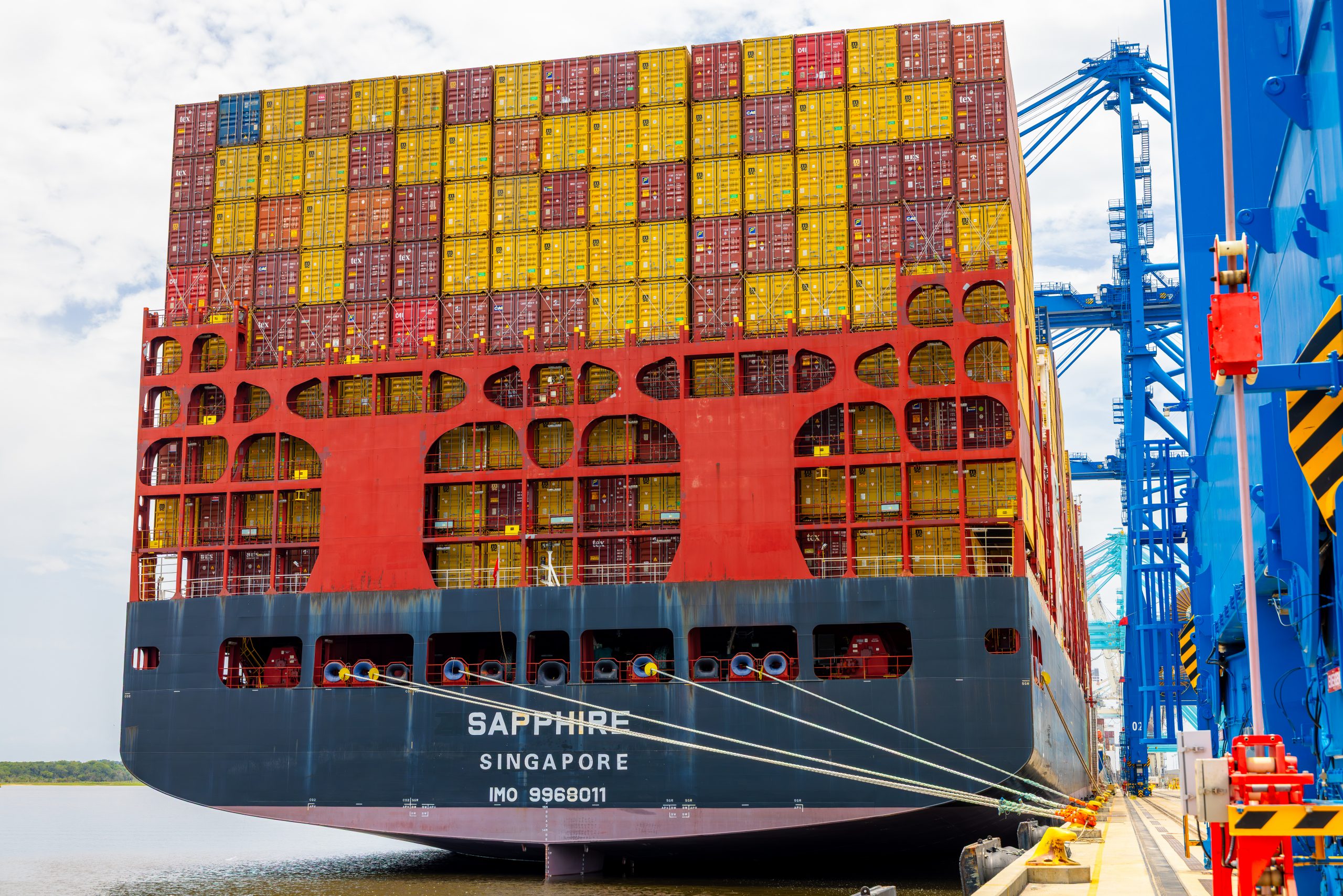 ZIM Sapphire ship at JAXPORT