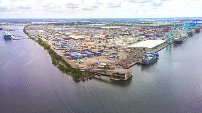 Blount Island Marine Terminal aerial view